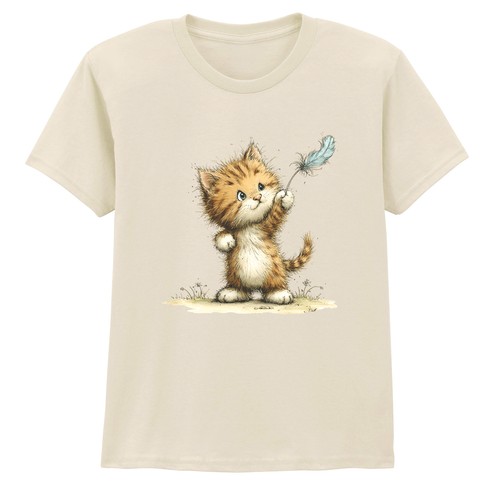 Cute kitten kids shirt - kids, t-shirt