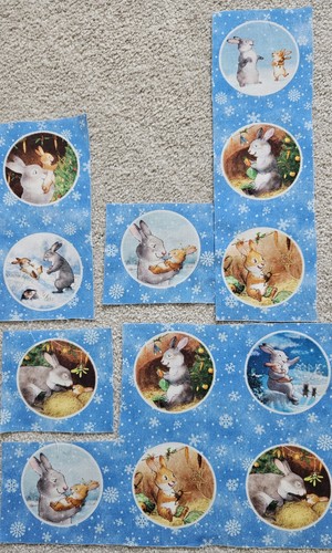 Christmas fabric panels - /, 12