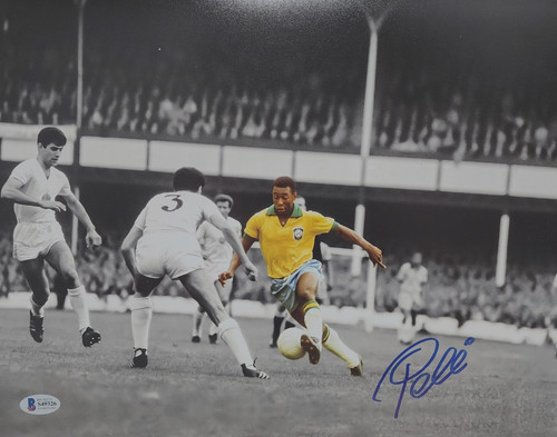 Pele signed 11x14 photo soccer - signed,