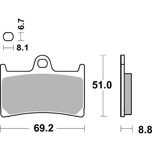 Sbs racing front brake - front,