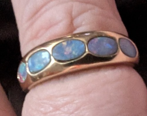 9ct gold band - , ring