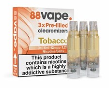 88 Vape Clearomizer Pre Filled