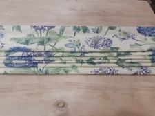 Laura Ashley Hepworth Indigo  Blackout lined Roman blind 41" W X 55" Drop 