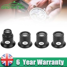 4x Magnifying Glass Eye Loupe Loop Optical Magnifier Watch Repair 5X 10X 15X 20X