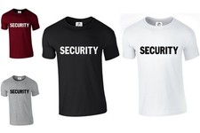 SECURITY TSHIRT WORK lot BODYGUARD FANCY DRESS DOORMAN POLICE (SECURITY,TSHIRT)