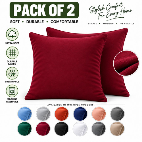 Plain cushion cover pack - cushion,