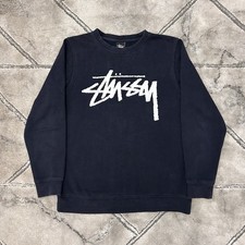 Stussy Navy Big Spellout Logo
