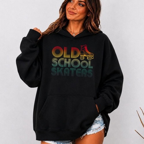 Roller skates hoodie old - hoodie,,