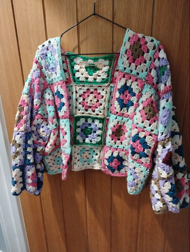 Rainbow tone hand crochet