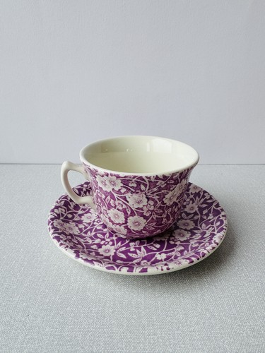 Burleigh blossom calico teacup - burleigh,