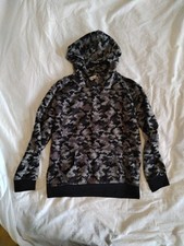 Kangaroo Poo Boys Grey Camouflage Hoodie 9-10 Pullover Fleece