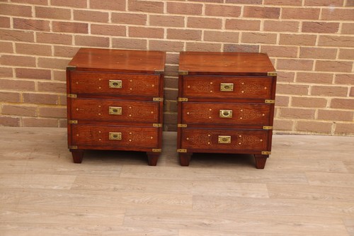 Pair rosewood military - pair, of