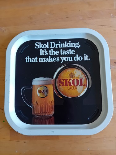 Vintage skol lager beer metal - vintage,