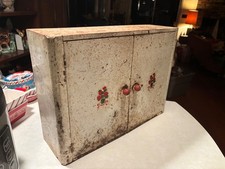 ANTIQUE TIN CABINET CIRCA