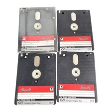Amsoft CF2 Floppy Discs x4 Vintage Retro Computing Media Collection