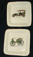 Vintage plates vintage pin dishes ROLLS ROYCE 1904 DURYSA'S 1895 Sandland ware