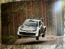 SAMI PAJARI HAND SIGNED 12X8” PHOTO TOYOTA GAZOO RACING RALLY WRC SKODA