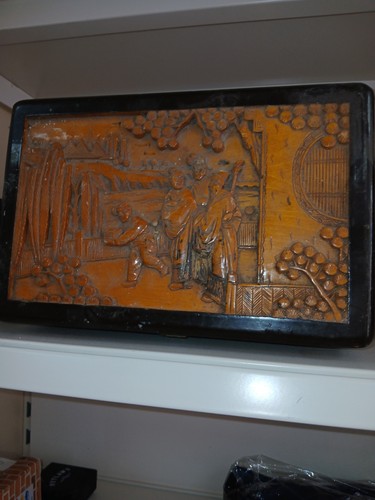 Hand carved camphor - camphor, wood