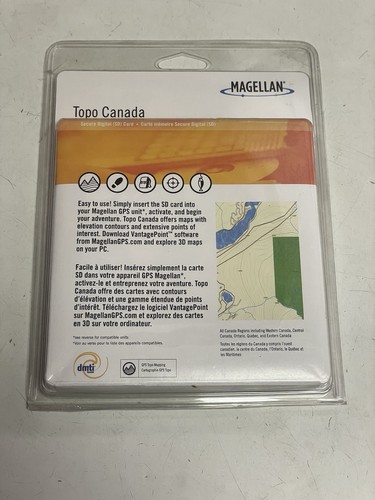 Magellan topo canada - canada, card