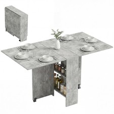 HOMCOM Mobile Drop Leaf Dining