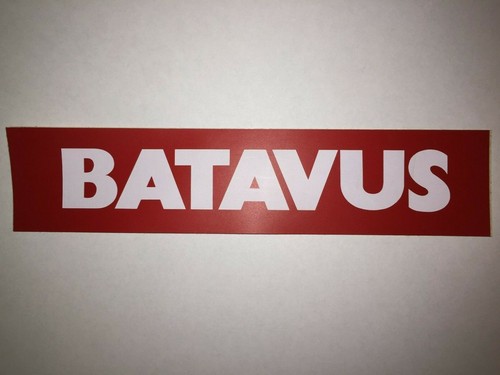 Batavus white matt red - on,