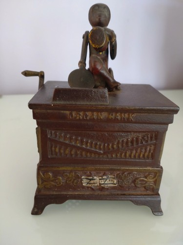 Antique organ bank - antique,