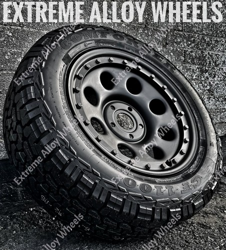 Black steel alloy wheels - steel,