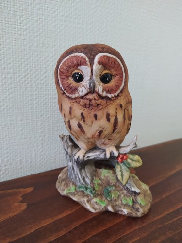 Bisque style owl - bisque, figurine