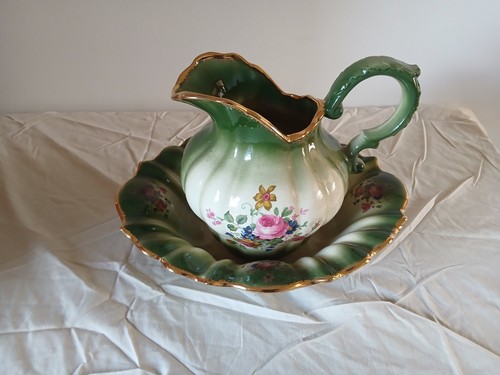 Jug and bowl staffordshire - jug,
