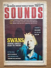 SWANS SOUNDS MAGAZINE JUNE 11 1988 - MICHAEL GIRA COVER WITH MORE INSIDE + erasu