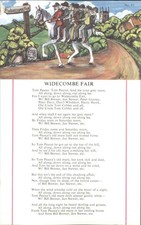Widecombe Fair Song Postcard