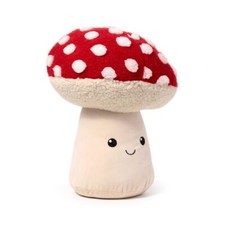 CUTE NOVELTY PLUSH TOADSTOOL MUSHROOM LARGE HEAVY WEIGHTED DOOR STOP STOPPER PUK