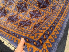4x6 BLUE VINTAGE RUG ANTIQUE
