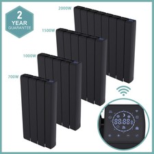 Ceramic Electric Radiator Wall Mounted Portable Heater Smart WIFI Timer Black