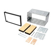 Slimline Thin double din fitting cage mounting kit universal cd mp3 Car Radio