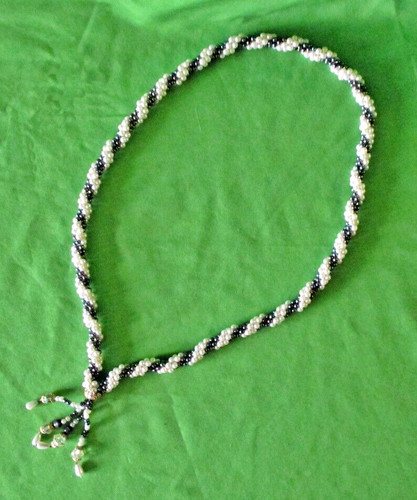 Lariat necklace twisted rope - necklace,