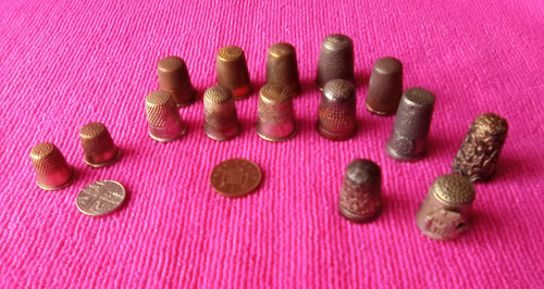 Mixed metals thimbles - mixed,