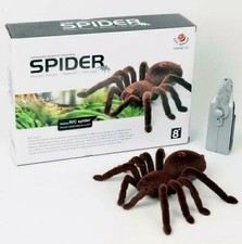 Remote Control Creepy Soft Scary Plush Spider Infrared RC Tarantula Kid Toy UK