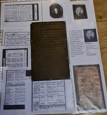 ANTIQUE 1825 BRONZE PLAQUE