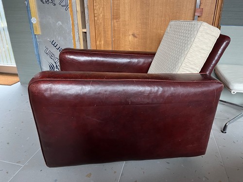 Vintage leather club chair - vintage,