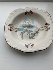 Alfred Meakin 1959 dish depicting Opening of St Lawrence Seaway