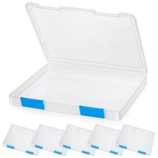6 Pcs Clear A4 File Box