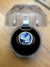 Mens Eagle Signet Ring Blue