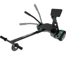 Hover 1 Chrome Combo Go-Kart With Hoverboard & Bluetooth Music & 7Mph & 6.5 Tyre