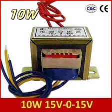 Power Transformer Output AC 15V-0-15V EI48Input AC 220V/50Hz 10W Dual 15V 15V*2