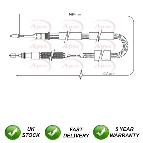 Hand brake cable rear - brake,