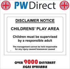 GE257 CHILDRENS PLAY AREA SIGN