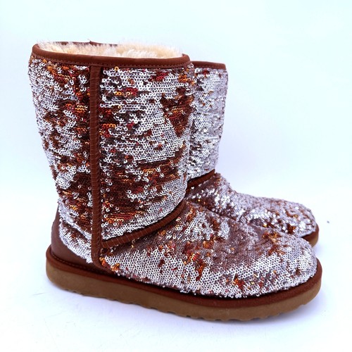 Ugg brown sequin classic short - ugg,
