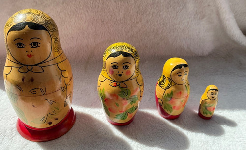 Vintage russian matryoshka - vintage,