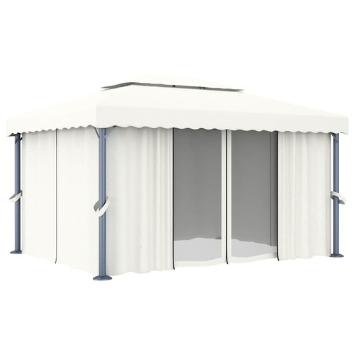 Gazebo with curtains - gazebo, canopy